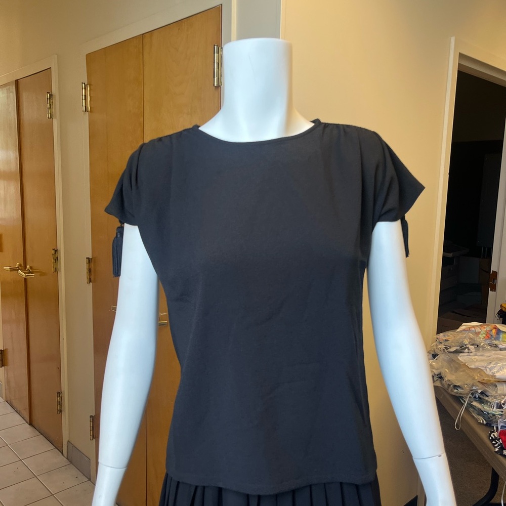 Sessùn Black Fitted Short Sleeve Shirt